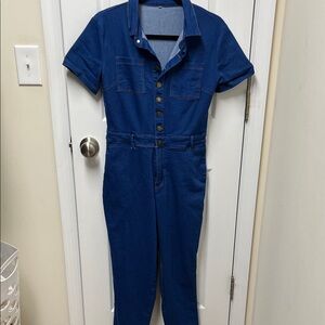 Blue Denim Jumpsuit